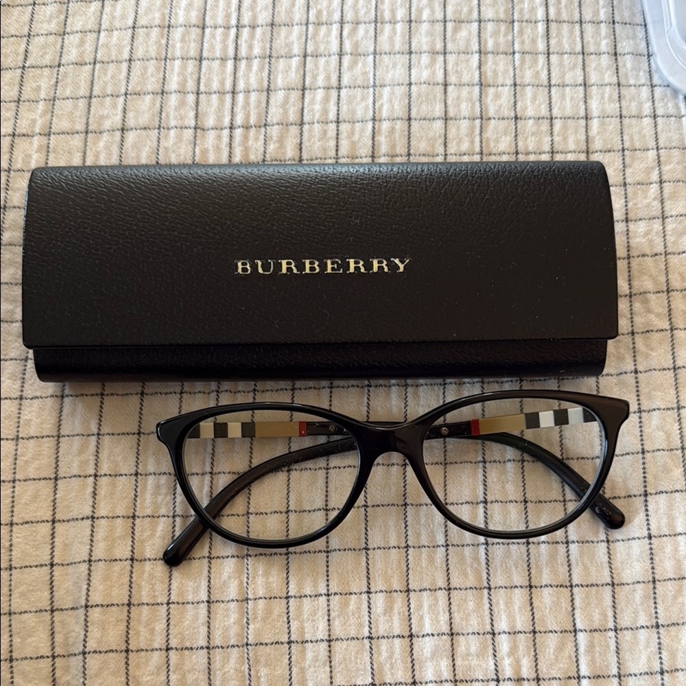 Burberry Black Rectangular Glasses
